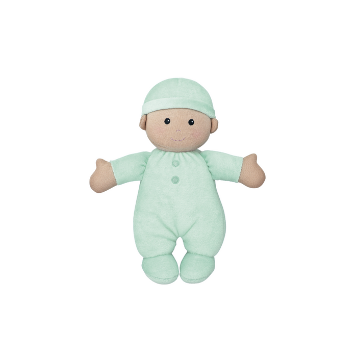 Apple Park Organic First Baby Doll-Mint-Hello-Charlie