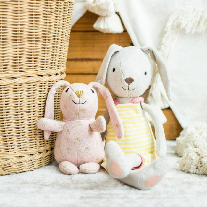 Apple Park Organic Knit Bunny Pals - Benny Bunny--Hello-Charlie