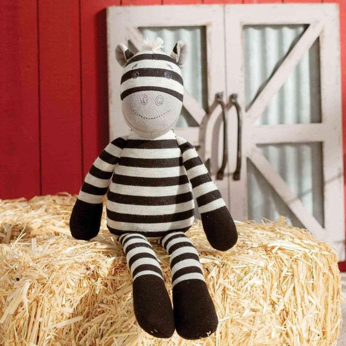 Apple Park Ziggy Zebra Organic Plush Toy--Hello-Charlie