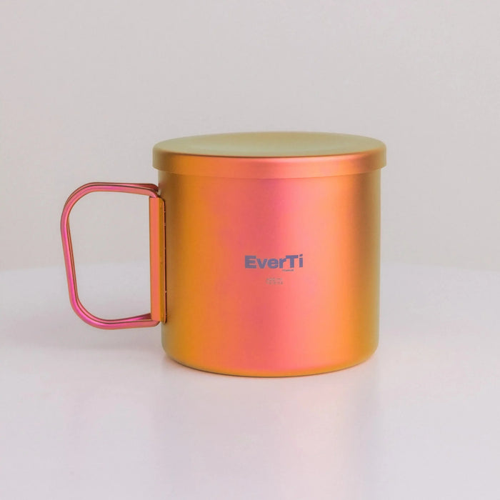 Aura Non - Coating Titanium Mug – 400ml – Pink Mist - EverTi