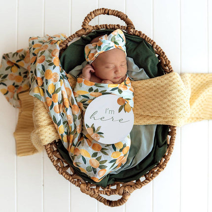 Snuggle Hunny Citrus Squeeze Organic Muslin Wrap