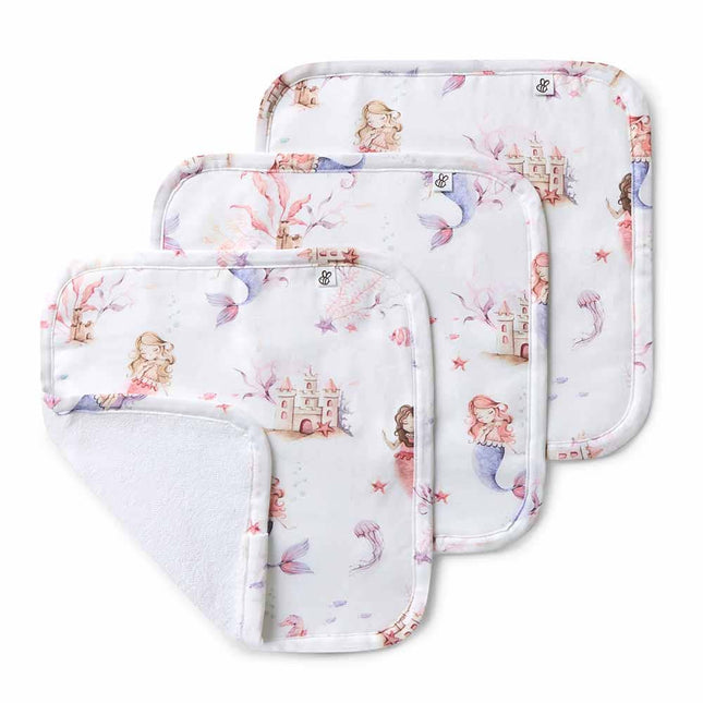 Snuggle Hunny Mermaid Organic Wash Cloths - 3 Pack