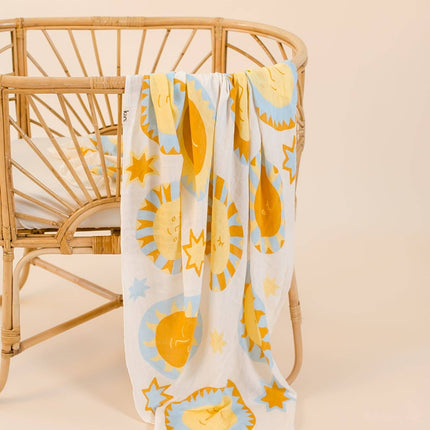 Kiin Baby Organic Muslin Swaddle - Sunny Day (Limited Edition): Sunny Day