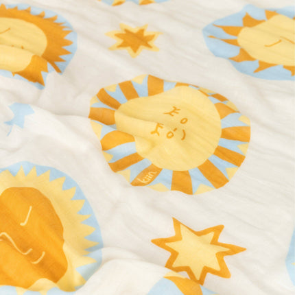 Kiin Baby Organic Muslin Swaddle - Sunny Day (Limited Edition): Sunny Day