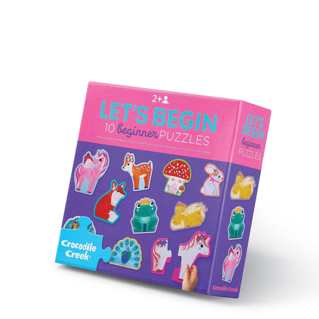 Crocodile Creek Let's Begin Puzzle 2 pc - Unicorn (Box)
