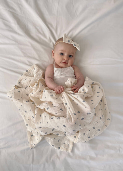 Organic Muslin Swaddle Enchanted Garden