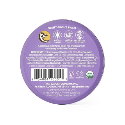 Badger Baby Night Night Balm-Badger Balm-21g-Hello Charlie