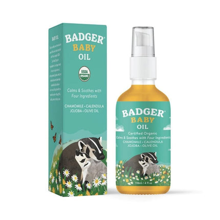 Badger Balm Natural Baby Oil-Badger Balm-Hello Charlie