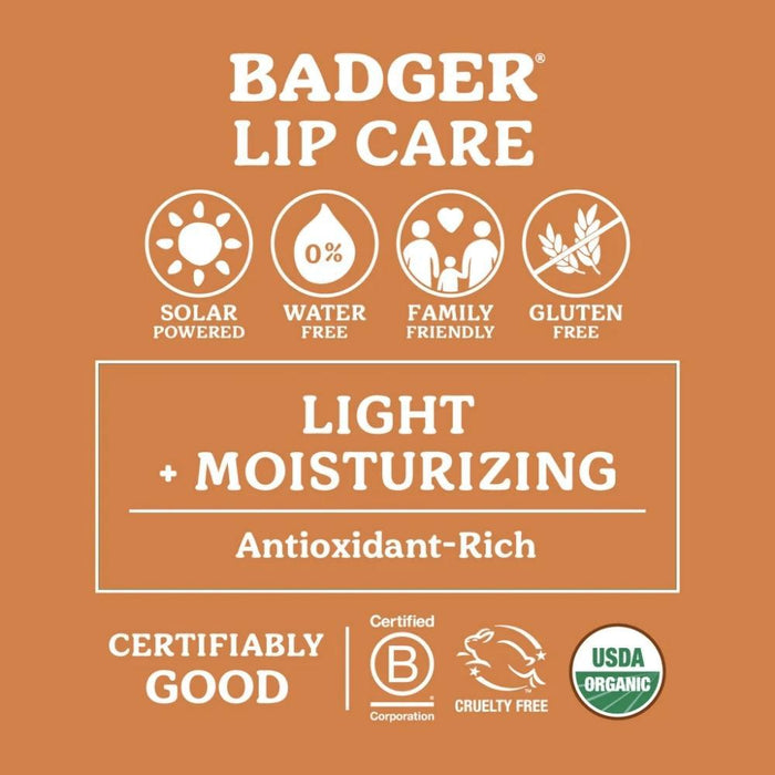 Badger Balm Natural & Organic Lip Balm - Lavender Orange--Hello-Charlie