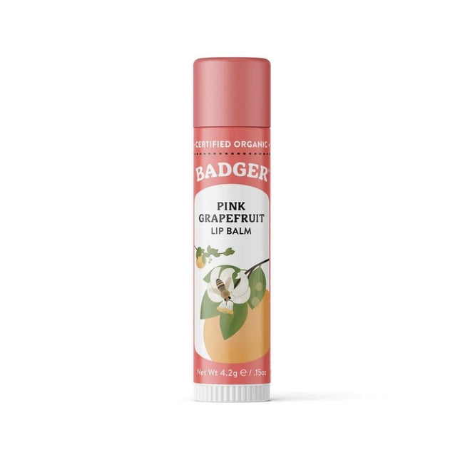 Badger Balm Natural & Organic Lip Balm - Pink Grapefruit-Badger Balm-Hello Charlie