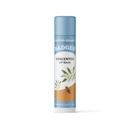 Badger Balm Natural & Organic Lip Balm - Unscented-Badger Balm-Hello Charlie