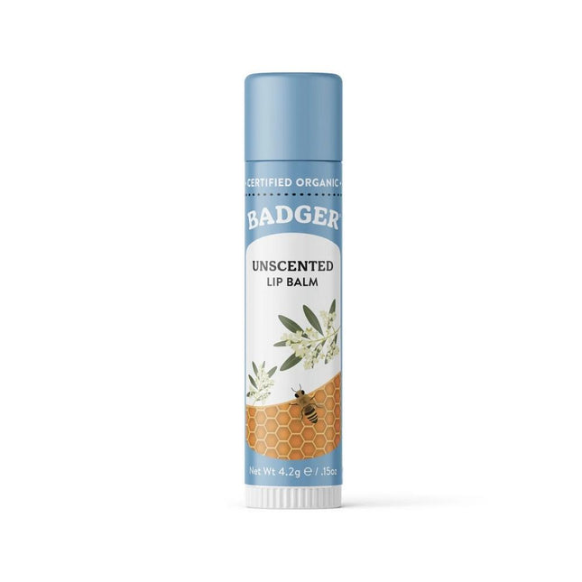 Badger Balm Natural & Organic Lip Balm - Unscented-Badger Balm-Hello Charlie