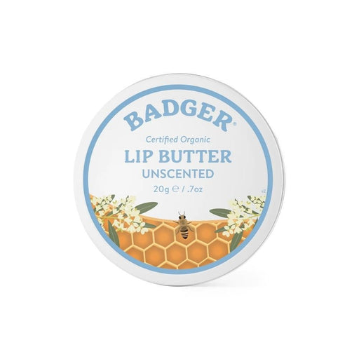 Badger Balm Organic Lip Butter Tin - Unscented - Hello Charlie