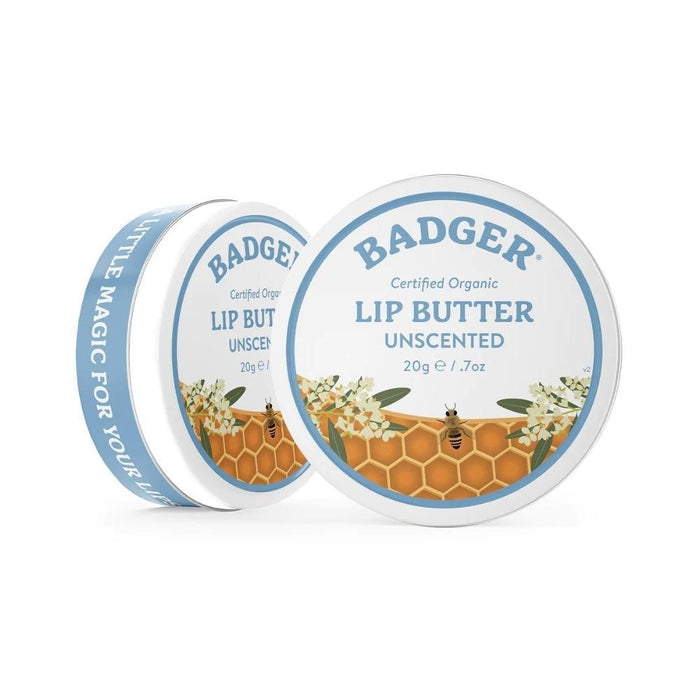 Badger Balm Organic Lip Butter Tin - Unscented - Hello Charlie