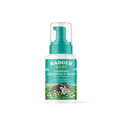 Badger Foaming Baby Body Wash & Shampoo - Calming Chamomile-Badger Balm-Hello Charlie