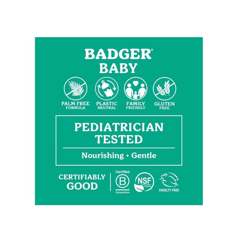 Badger Foaming Baby Body Wash & Shampoo - Night-Night Lavender-Badger Balm-Hello Charlie