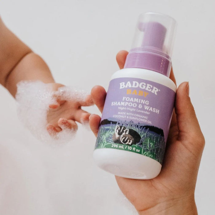 Badger Foaming Baby Body Wash & Shampoo - Night - Night Lavender - Hello Charlie