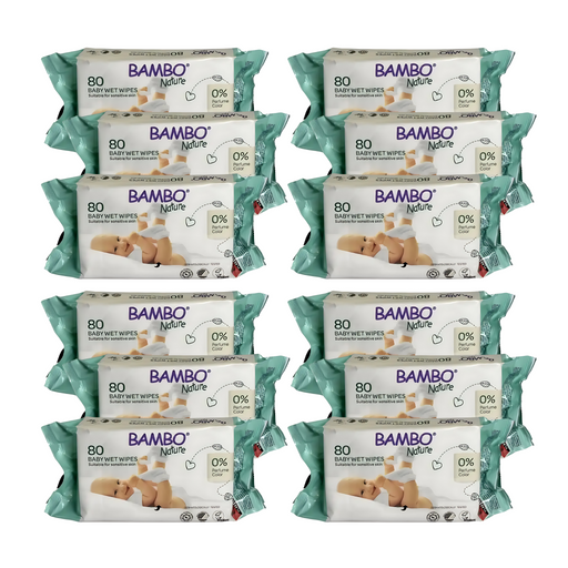 Bambo Nature Baby Wet Wipes - Bulk Buy-Hello-Charlie