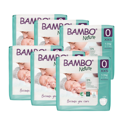 Bambo Nature Eco Nappies Premature Size 0 - Bulk--Hello-Charlie