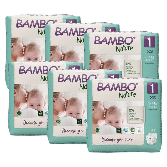 Bambo Nature Eco Nappies Size 1 XS - Pack--Hello-Charlie