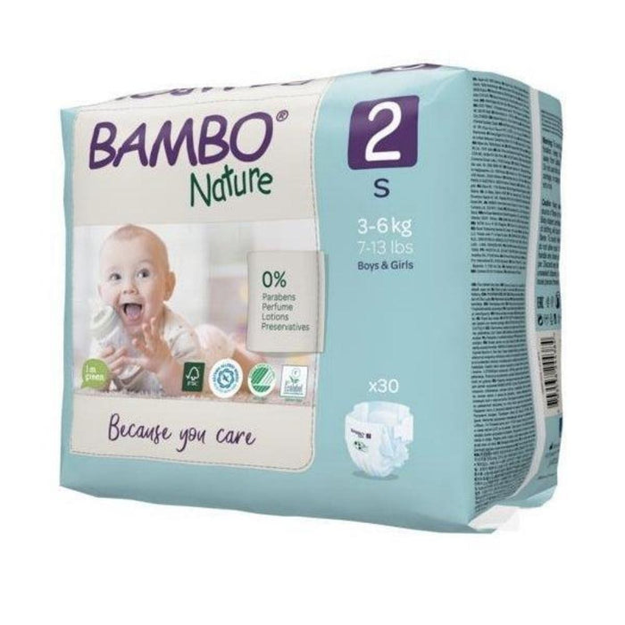 Bambo Nature Eco Nappies Size 2 S - Bulk--Hello-Charlie