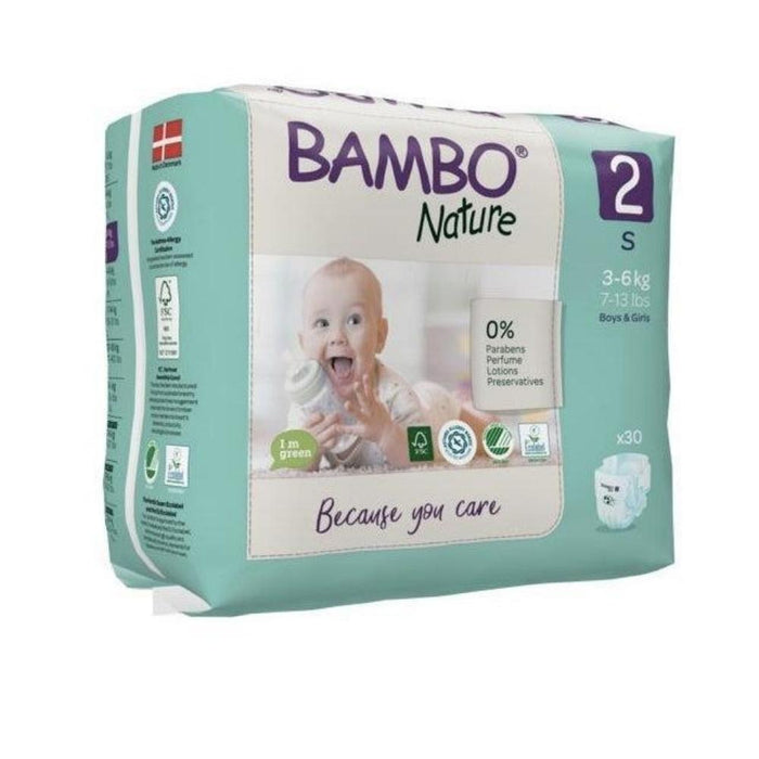 Bambo Nature Eco Nappies Size 2 S - Pack - Hello Charlie