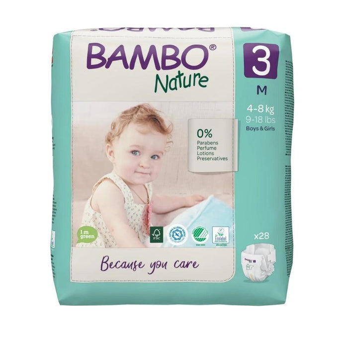 Bambo Nature Eco Nappies Size 3 M - Bulk--Hello-Charlie