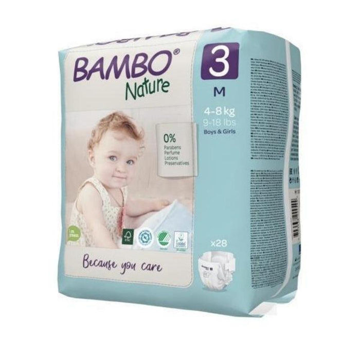 Bambo Nature Eco Nappies Size 3 M - Bulk--Hello-Charlie