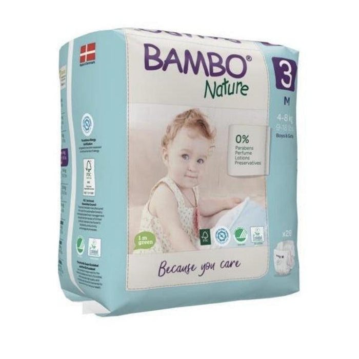 Bambo Nature Eco Nappies Size 3 M - Bulk--Hello-Charlie