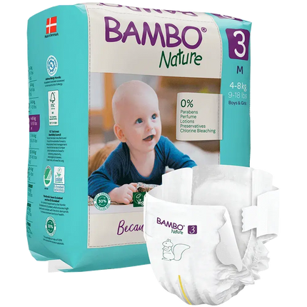 Bambo Nature Eco Nappies Size 3 M - Pack-Bambo Nature-Hello Charlie