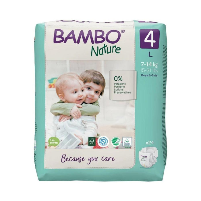 Bambo Nature Eco Nappies Size 4 L - Bulk--Hello-Charlie