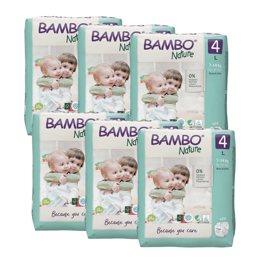 Bambo Nature Eco Nappies Size 4 L - Bulk--Hello-Charlie