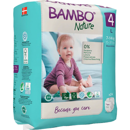 Bambo Nature Eco Nappies Size 4 L - Pack-Bambo Nature-Hello Charlie