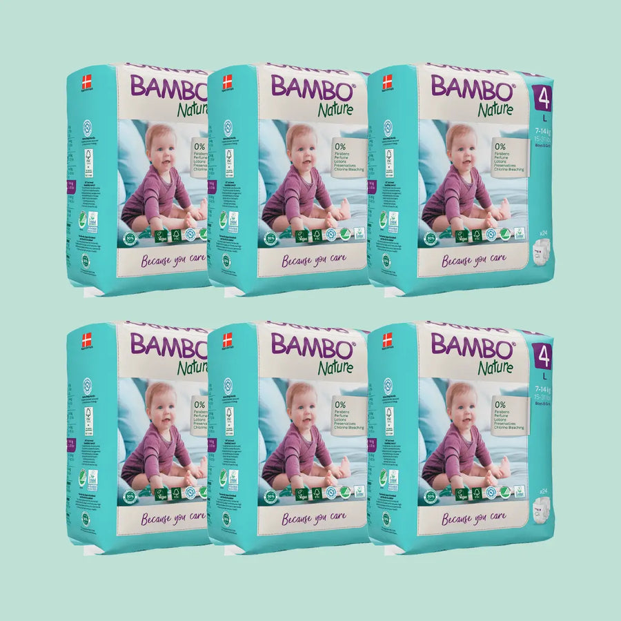 Bambo Nature Eco Nappies Size 4 L - Bulk