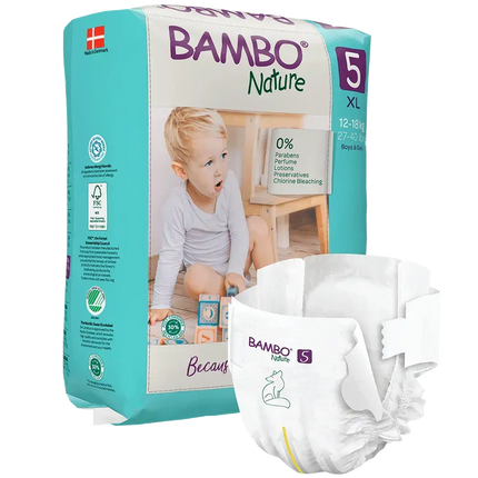 Bambo Nature Eco Nappies Size 5 XL - Bulk-Bambo Nature-Hello Charlie