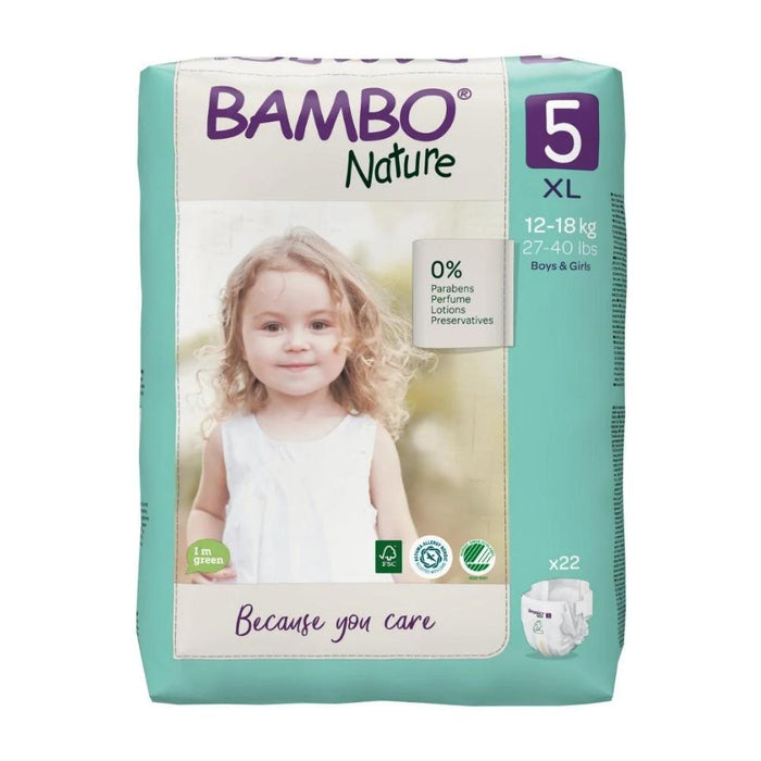 Bambo Nature Eco Nappies Size 5 XL - Bulk--Hello-Charlie