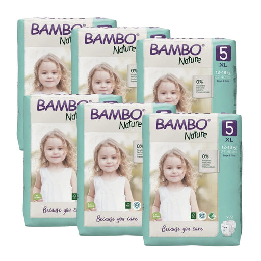 Bambo Nature Eco Nappies Size 5 XL - Bulk--Hello-Charlie