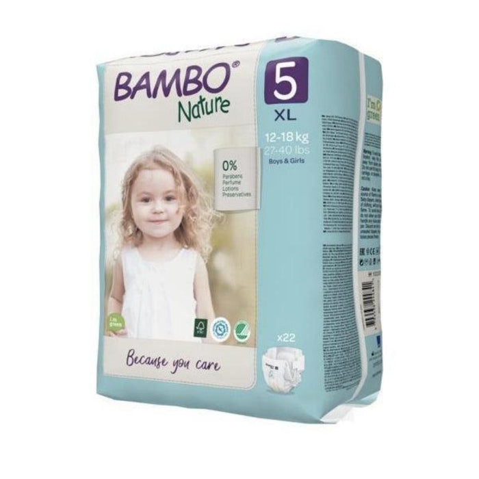 Bambo Nature Eco Nappies Size 5 XL - Pack - Hello Charlie