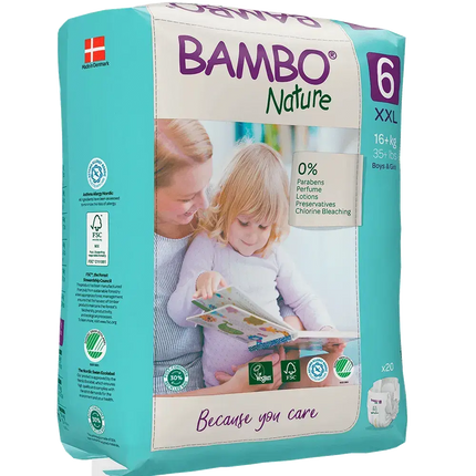 Bambo Nature Eco Nappies Size 6 XXL - Pack-Bambo Nature-Hello Charlie