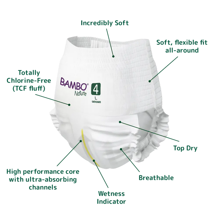 Bambo Nature Eco Training Pants Size 4 L - Bulk - Hello Charlie