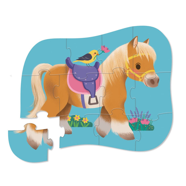 Crocodile Creek Mini Puzzle 12 pc - Pony