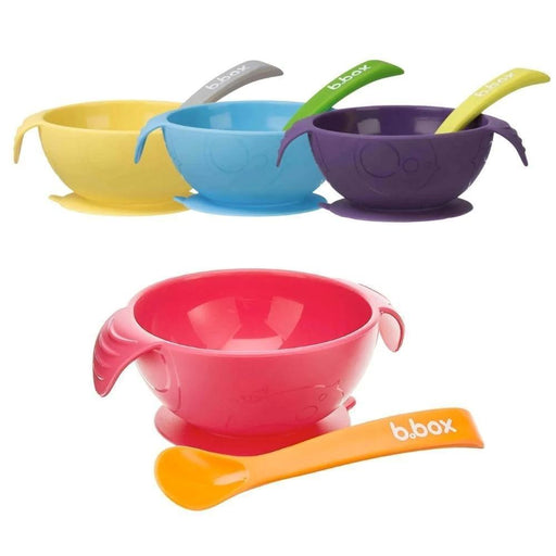 b.box Feeding Set - Silicone Bowl + Spoon - Hello Charlie