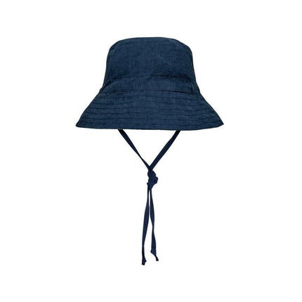 Bedhead Explorer Reversible Infant & Kids Classic Bucket Sun Hat - Charlie / Indigo-Bedhead Hats-Medium-Hello Charlie