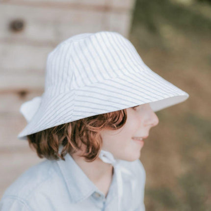 Bedhead Explorer Reversible Infant & Kids Classic Bucket Sun Hat - Finley / Blanc-Bedhead Hats-Small-Hello Charlie