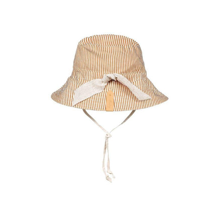 Bedhead Explorer Reversible Infant & Kids Classic Bucket Sun Hat - Frankie / Flax-Bedhead Hats-Small-Hello Charlie