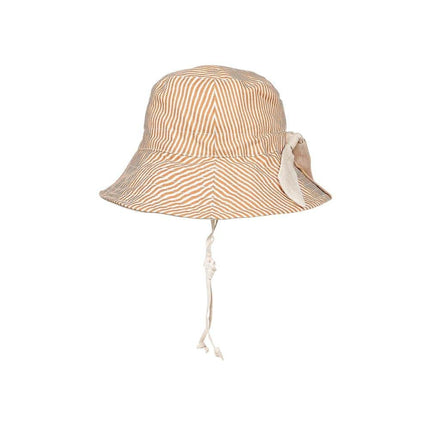 Bedhead Explorer Reversible Infant & Kids Classic Bucket Sun Hat - Frankie / Flax-Bedhead Hats-Small-Hello Charlie