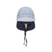 Bedhead Lounger Reversible Infant Flap Hat - Charlie / Indigo - Hello Charlie