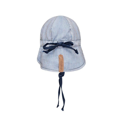 Bedhead Lounger Reversible Infant Flap Hat - Charlie / Indigo-Bedhead Hats-Hello Charlie
