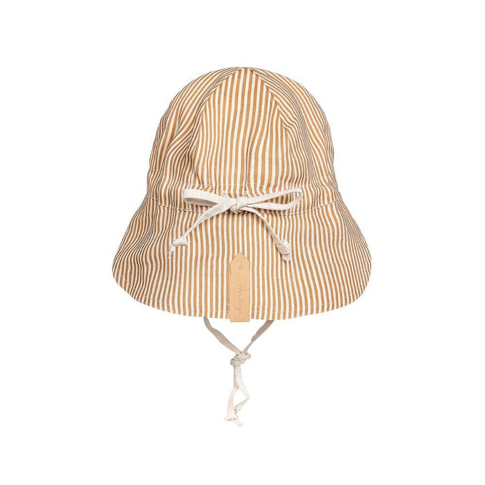 Bedhead Lounger Reversible Infant Flap Hat - Frankie / Flax-Hello-Charlie