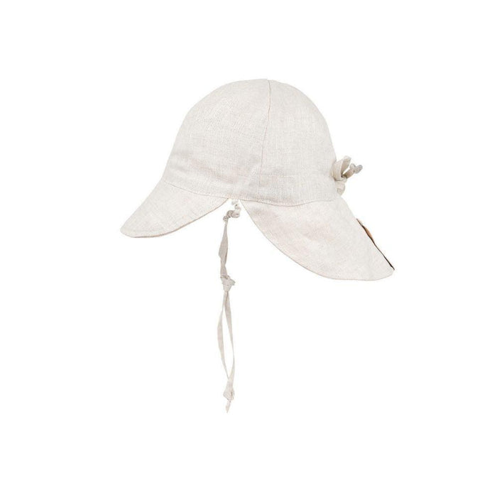 Bedhead Lounger Reversible Infant Flap Hat - Frankie / Flax-Hello-Charlie